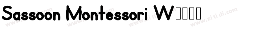 Sassoon Montessori W字体转换